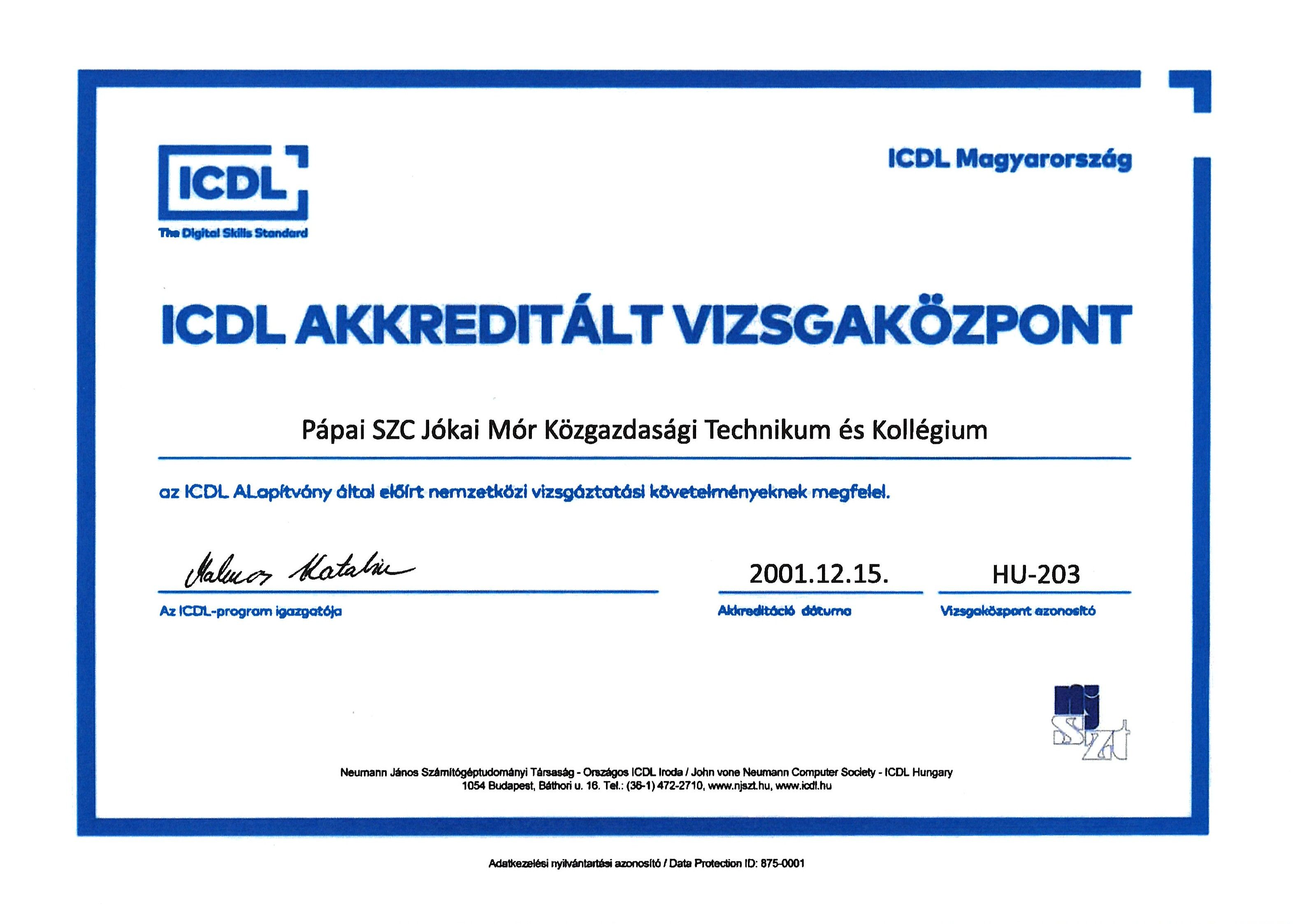 ICDL vizsgaközponti audit
