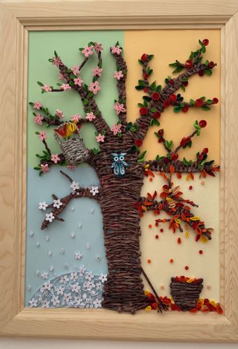 Papírfonás és Quilling szakkör záró kiállítás megnyitó